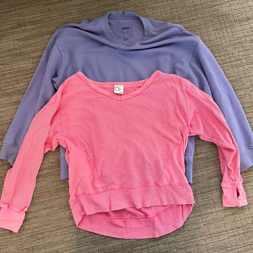 Aerie Long Sleeve/ Crewneck Bundle